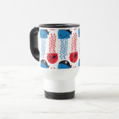 海賊クラゲクラゲ模様お名前 トラベルマグ (正面左)