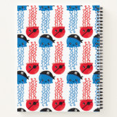 海賊クラゲクラゲ模様お名前 ノートブック (裏面)