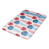 海賊クラゲクラゲ模様お名前 バスマット (アングル)