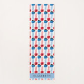 海賊クラゲクラゲ模様お名前 ヨガマット (正面)