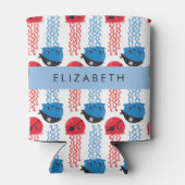 海賊クラゲクラゲ模様お名前 缶クーラー (裏面)