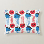 海賊クラゲ,クラゲ模様,海獣 アクセントクッション (正面)