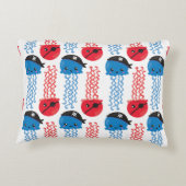 海賊クラゲ,クラゲ模様,海獣 アクセントクッション (裏面)