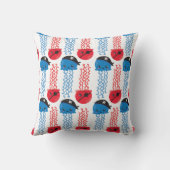 海賊クラゲ，クラゲ模様，海獣 クッション (裏面)