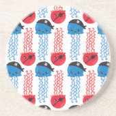 海賊クラゲ,クラゲ模様,海獣 コースター (正面)