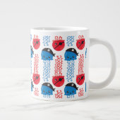 海賊クラゲ,クラゲ模様,海獣 ジャンボコーヒーマグカップ (右)