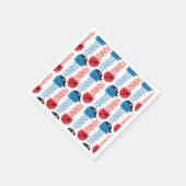 海賊クラゲ，クラゲ模様，海獣 スタンダードカクテルナプキン (角)