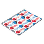 海賊クラゲ，クラゲ模様，海獣 ノートブック (左側)