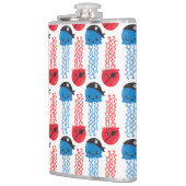 海賊クラゲ，クラゲ模様，海獣 フラスク (左)