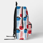 海賊クラゲ，クラゲ模様，海獣 プリントバックパック (左)