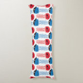 海賊クラゲ，クラゲ模様，海獣 ボディピロー (正面縦)