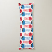 海賊クラゲ，クラゲ模様，海獣 ボディピロー (裏面 (縦))