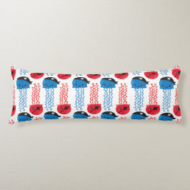 海賊クラゲ,クラゲ模様,海獣 ボディピロー