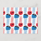 海賊クラゲ，クラゲ模様，海獣 ポストカード (正面)