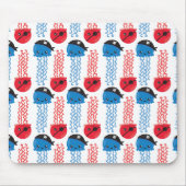 海賊クラゲ，クラゲ模様，海獣 マウスパッド (正面)