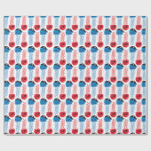 海賊クラゲ，クラゲ模様，海獣 ラッピングペーパー (フラット)