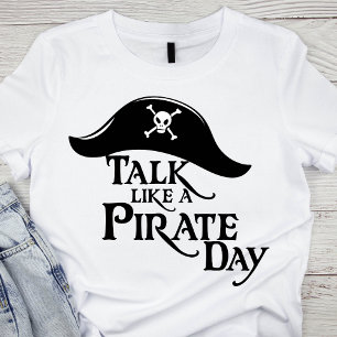 海賊クラシックの日のような白黒話 過去記事 Tシャツ