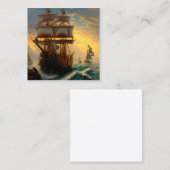 海賊グラフィック スクエア名刺 (正面/裏面)