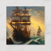 海賊グラフィック スクエア名刺 (正面)