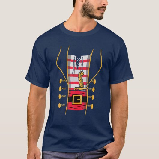 海賊コスチューム海賊クルーズキャプテンメンズ Tシャツ (正面)