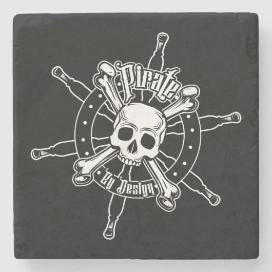 海賊コースター石 ストーンコースター (正面)