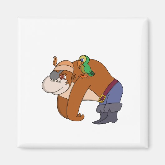 海賊ゴリラ マグネット (正面)