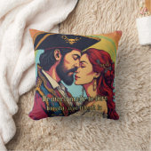 海賊サイケデリックカップル – ロマはっきりしたンス クッション (ブランケット)