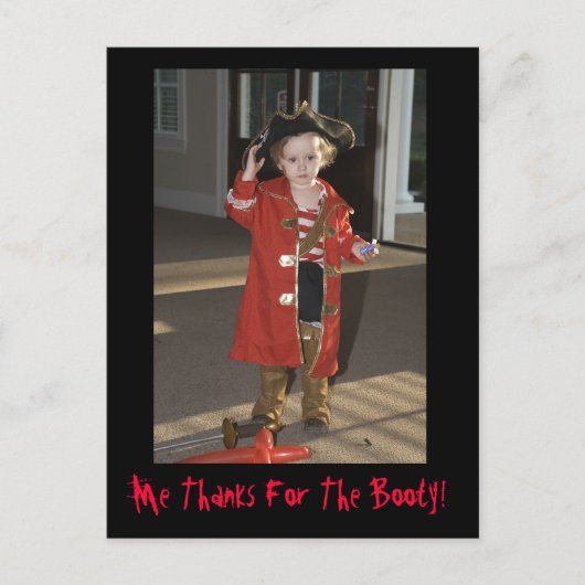 海賊サンキューカード感謝していよ俺が! ポストカード (正面)