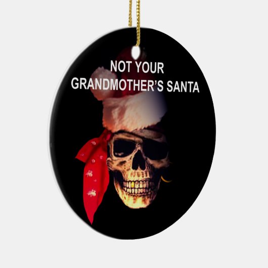 海賊サンタのクリスマスのオーナメント セラミックオーナメント (右)