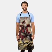 海賊サンタ エプロン (着用した状態)