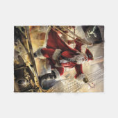 海賊サンタ フリースブランケット (正面(横))