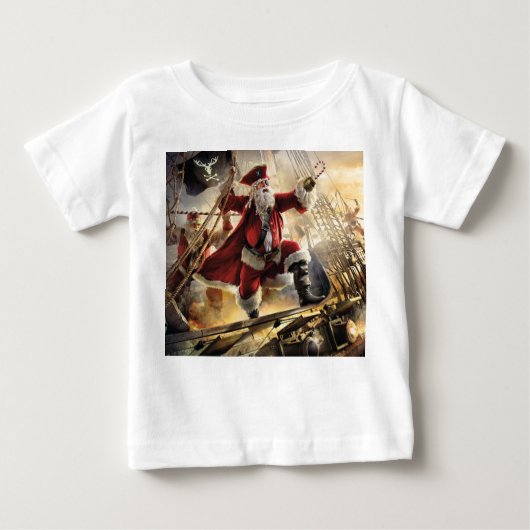 海賊サンタ ベビーTシャツ (正面)