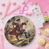 海賊サンタ ペーパープレート (パーティー)