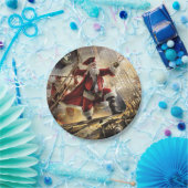 海賊サンタ ペーパープレート (パーティー)