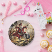 海賊サンタ ペーパープレート (パーティー)