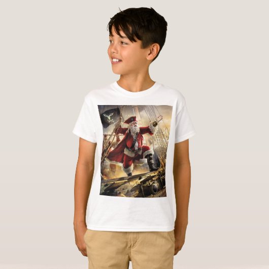海賊サンタ Tシャツ (正面フル)