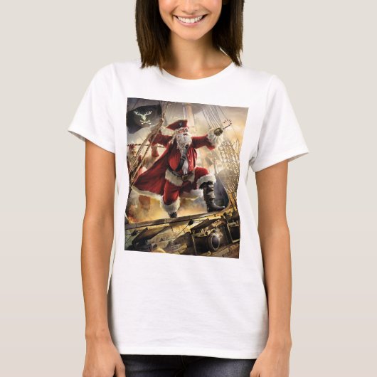 海賊サンタ Tシャツ (正面)