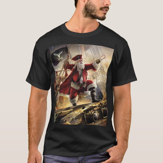 海賊サンタ Tシャツ (正面)