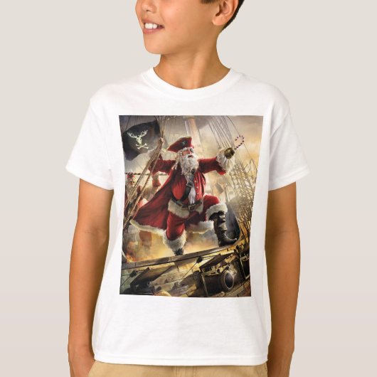 海賊サンタ Tシャツ (正面)