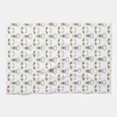 海賊シェフによって交差させるマシュマロはタオル分岐します キッチンタオル (横)