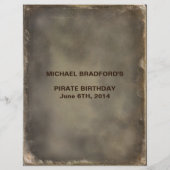 海賊シート – 宝物への手がかり チラシ (裏面)