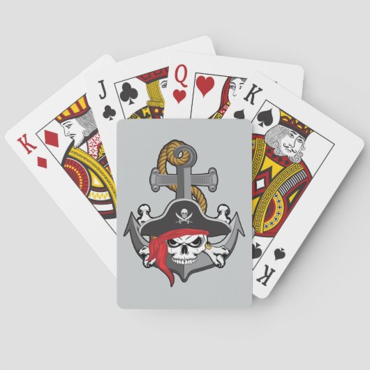 海賊スカルいかり トランプ (裏面)
