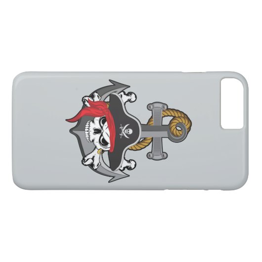 海賊スカルいかり Case-Mate iPhoneケース (裏面(横))