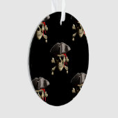 海賊スカルおよび帽子 オーナメント (正面)