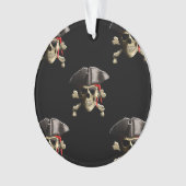 海賊スカルおよび帽子 オーナメント (正面)