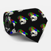 海賊スカルとオウム ネクタイ (ロール)