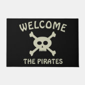 海賊スカルとクロスボーンファミリーウェルカム ドアマット (正面)