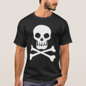 海賊スカルとクロスボーンTシャツ Tシャツ (正面)