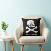 海賊スカルと交差した骨 クッション (椅子)
