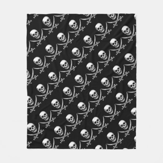 海賊スカルと剣クロスボーン(TLAPD) フリースブランケット (正面)